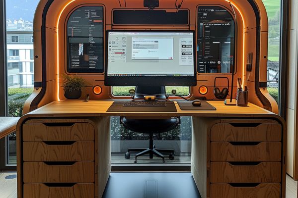 Creative-Workspace-Desk-Setup-Technology-Design-Elements